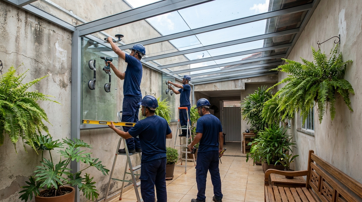 Coberturas para áreas externas na Utinga, Belém‑PA