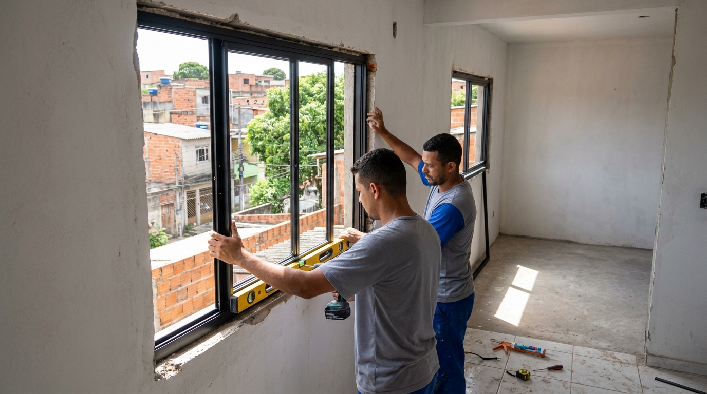 Portas e janelas em alumínio em Uberaba‑MG