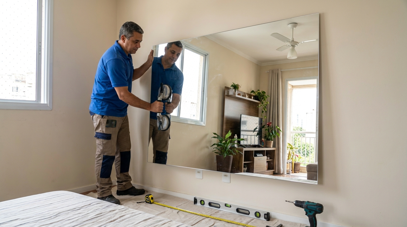 Produção de espelhos em Ipatinga‑MG
