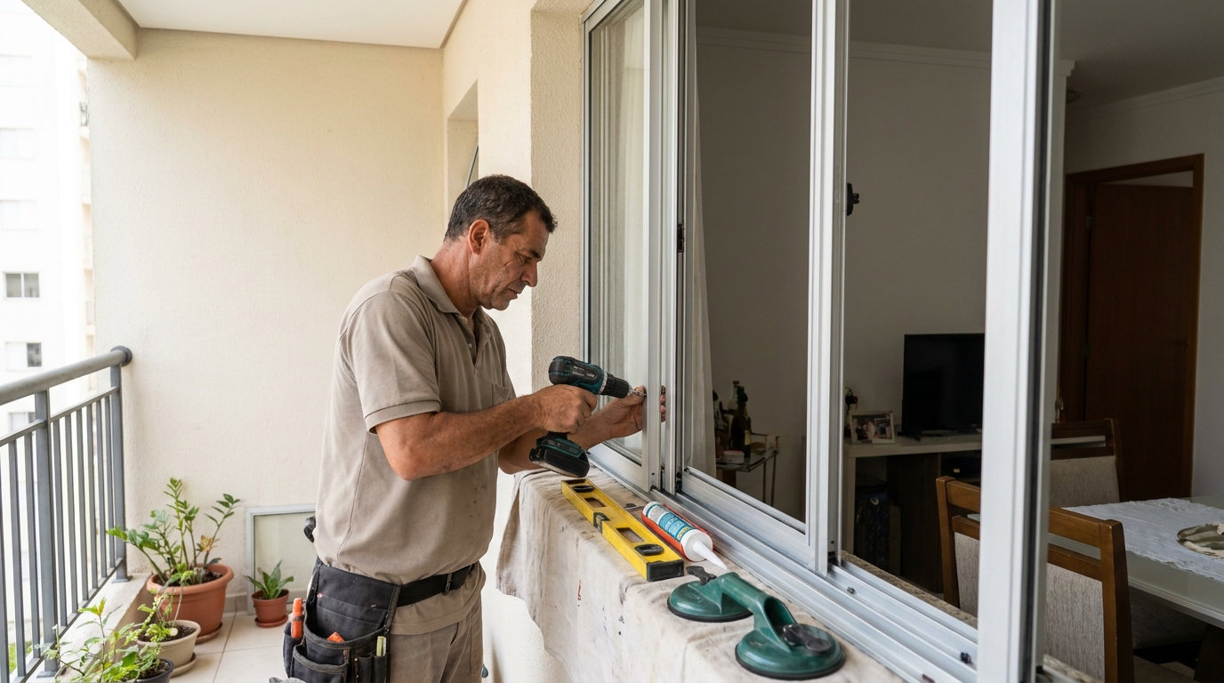 Vidraceiro em Cabeçudas, Itajaí‑SC